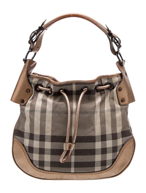 burberry belted check print hobo|Burberry Hobos .